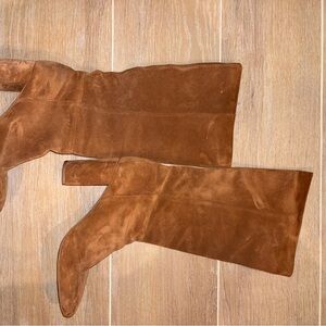 fab'rik Chestnut Suede Knee-High Boots